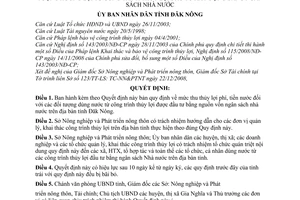 Quyết định 01/2009/QĐ-UBND mức thu thủy lợi phí, tiền nước