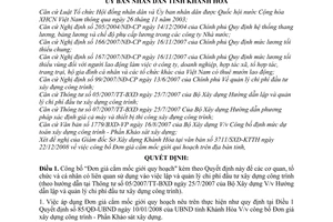 Quyết định 23/QĐ-UBND công bố Đơn giá cắm mốc giới quy hoạch