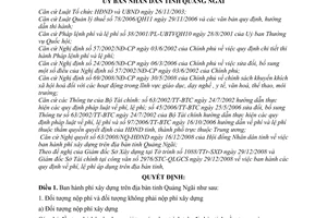 Quyết định 03/2009/QĐ-UBND  phí xây dựng trên địa bàn tỉnh Quảng Ngãi