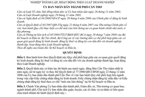 Quyết định 02/2009/QĐ-UBND  Quy chế phối hợp giữa các cơ quan giải quyết đăng ký kinh doanh, đăng ký thuế và đăng ký con dấu đối với các doanh nghiệp