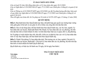 Quyết định 02/2009/QĐ-UBND  quy chế phối hợp giải quyết các trường hợp vướng mắc giữa giấy tờ hộ tịch và các giấy tờ, hồ sơ khác của công dân