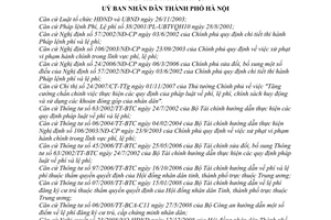 Quyết định  06/2009/QĐ-UBND thu lệ phí đăng ký cư trú, cấp chứng minh nhân dân trên địa bàn thành phố Hà Nội