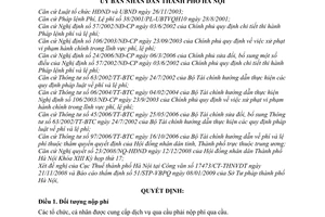 Quyết định 38/2009/QĐ-UBND  thu phí qua cầu trên địa bàn thành phố Hà Nội