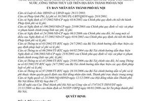 Quyết định 36/2009/QĐ-UBND  thu phí thẩm định đề án, báo cáo thăm dò, khai thác, sử dụng nước dưới đất; khai thác, sử dụng nước mặt; xả nước thải