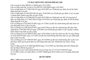 Quyết định 05/2009/QĐ-UBND thu lệ phí cấp giấy phép khai thác, sử dụng nước mặt trên địa bàn  Hà Nội