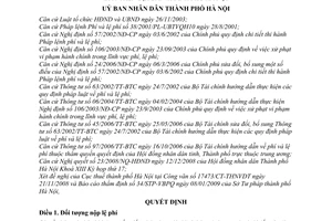 Quyết định 03/2009/QĐ-UBND  thu lệ phí cấp giấy phép thăm dò, khai thác, sử dụng nước dưới đất trên địa bàn Hà Nội
