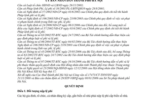 Quyết định 13/2009/QĐ-UBND thu lệ phí cấp biển số nhà trên địa bàn thành phố Hà Nội