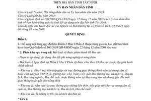 Quyết định 02/2009/QĐ-UBND sửa đổi nội dung của Quyết định 100/2008/QĐ-UBND