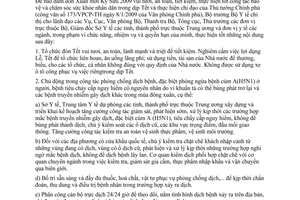 Chỉ thị 01/CT-BYT phục vụ y tế dịp Tết nguyên đán Kỷ Sửu 2009