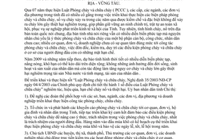 Chỉ thị 03/2009/CT-UBND công tác phòng cháy và chữa cháy Bà Rịa Vũng Tàu