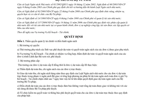 Quyết định 16/QĐ-BTP phân cấp và uỷ quyền thực hiện nhiệm vụ quản lý tài chính