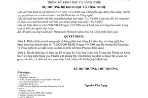 Quyết định 37/QĐ-BKHCN  đính chính QĐ 12/2008/QĐ-BKHCN