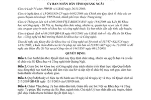 Quyết định 08/2009/QĐ-UBND chức năng nhiệm vụ quyền hạn cơ cấu Sở Khoa học