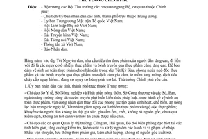 Công điện 81/CĐ-TTG bảo đảm vệ sinh an toàn thực phẩm nhân dân dịp Tết Kỷ Sửu