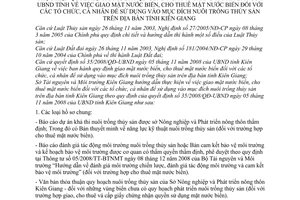 Hướng dẫn 36/HD-STNMT thực hiện Quyết định 35/2008/QĐ-UBND