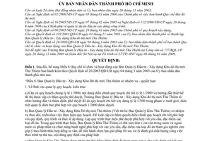 Quyết định 02/2009/QĐ-UBND  sửa đổi Điều 8 Quy chế tổ chức và hoạt động của Ban Quản lý Đầu tư  Xây dựng Khu đô thị mới Thủ Thiêm