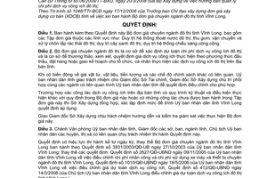 Quyết định 01/2009/QĐ-UBND Bộ đơn giá chuyên ngành đô thị tỉnh Vĩnh Long