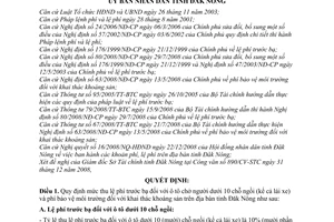 Quyết định 04/2009/QĐ-UBND phí, lệ phí trên địa bàn tỉnh Đăk Nông