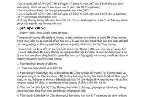 Thông tư 01/2009/TT-BCT hướng dẫn công tác kiểm tra, rà soát, hệ thống hóa xử lý văn bản quy phạm pháp luật ngành công thương