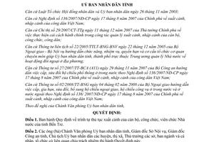 Quyết định 01/2009/QĐ-UBND thủ tục xuất cảnh cán bộ công chức viên chức Bến Tre