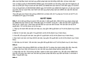 Quyết định 18/2009/QĐ-UBND xử lý kết quả rà soát văn bản do Ủy ban nhân dân Nghệ An
