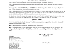 Quyết định 01/2009/QĐ-UBND chức năng nhiệm vụ quyền hạn cơ cấu tổ chức Sở GD&ĐT