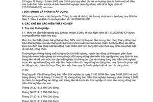 Thông tư 04/2009/TT-BLĐTBXH quy định chi tiết hướng dẫn Luật Bảo hiểm xã hội bảo hiểm thất nghiệp