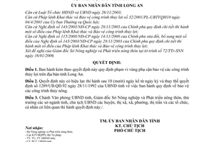 Quyết định 06/2009/QĐ-UBND phạm vi vùng phụ cận bảo vệ công trình thủy