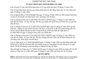 Quyết định 10/2009/QĐ-UBND chi nhuận bút bồi dưỡng hoạt động VH Cần Thơ