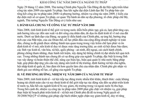 Thông báo 31/TB-VPCP kết luận Thủ tướng Chính phủ Nguyễn Tấn Dũng hội nghị triển khai công tác năm 2009 ngành tư pháp