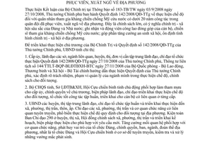 Chỉ thị 01/2009/CT-UBND chế độ quân nhân tham gia kháng chiến chống Mỹ Bình Phướ