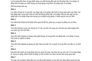 Thỏa thuận hợp tác về pháp luật và tư pháp giữa Việt Nam Bun-Ga-Ri