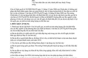 Công văn 1235/BKH-QLĐT hướng dẫn lập danh mục dự án cần chỉ định thầu theo văn bản 229/TTg-KTN ngày 16/02/2009