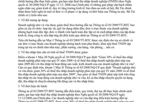 Công văn 1326/BTC-CST thực hiện Thông tư 03/2009/TT-BTC