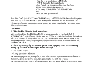 Công văn 570/UBND-NV 2009 bổ nhiệm bổ nhiệm lại cán bộ lãnh đạo quản lý Huế