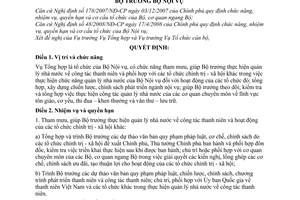 Quyết định 116/QĐ-BNV quy định chức năng, nhiệm vụ, quyền hạn và tổ chức của Vụ Tổng hợp