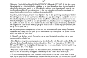 Chỉ thị 06/CT-UBND 2009 tăng cường điều hành văn thư lưu trữ Thừa Thiên Huế