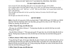 Quyết định 07/2009/QĐ-UBND  sửa đổi điều của Quyết định 77/QĐ-UBND
