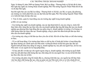 Thông báo 34/TB-VPCP kết luận Phó Thủ tướng Nguyễn Thiện Nhân hội nghị dạy nghề trường thuộc doanh nghiệp