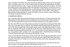 Thông báo 36/TB-VPCP kết luận Thủ tướng Nguyễn Tấn Dũng làm việc lãnh đạo tỉnh Quảng Nam