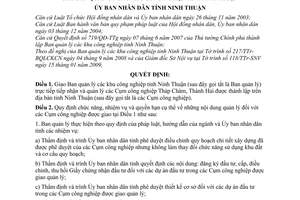 Quyết định 48/2009/QĐ-UBND giao nhiệm vụ quản lý Cụm công nghiệp