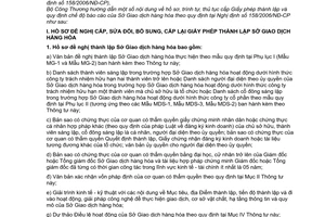 Thông tư 03/2009/TT-BCT hồ sơ thủ tục cấp giấy phép thành lập quy định chế độ báo cáo sở giao dịch hàng hóa hướng dẫn Nghị định 158/2006/NĐ-CP