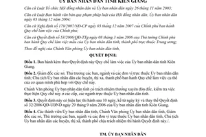 Quyết định 08/2009/QĐ-UBND quy chế làm việc UBND Kiên Giang