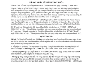Quyết định 421/2009/QĐ-UBND điều chỉnh tạm thời Đơn giá ngày công lao động nông
