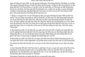 Thông báo 42/TB-VPCP kết luận Thủ tướng Chính phủ phương án tài chính nhà máy lọc dầu Dung Quất