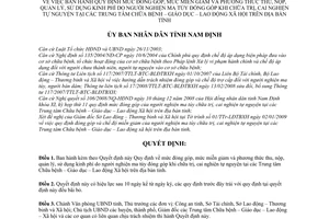 Quyết định 04/2009/QĐ-UBND Quy định mức đóng góp, mức miễn giảm và phương thức thu, nộp,quản lý, sử dụng kinh phí do người nghiện ma túy đóng góp