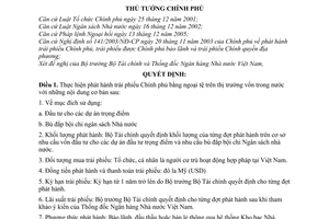 Quyết định 211/QĐ-TTg  phát hành trái phiếu Chính phủ bằng ngoại tệ trên thị trường vốn trong nước