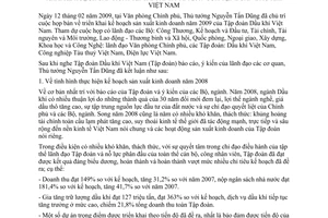 Thông báo 49/TB-VPCP kết luận Thủ tướng Nguyễn Tấn Dũng triển khai kế hoạch sản xuất kinh doanh năm 2009 tập đoàn dầu khí Việt Nam