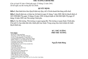 Quyết định  24/2009/QĐ-TTg Quy chế về kinh doanh bán hàng miễn thuế