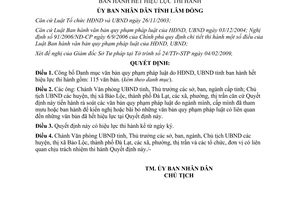 Quyết định 360/QĐ-UBND 2009 công bố Danh mục văn bản hết hiệu lực Lâm Đồng